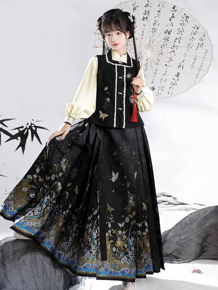 Ming Dynasty Modern Hanfu, Mamianqun, Flower Spirit 花为棂 main image 1