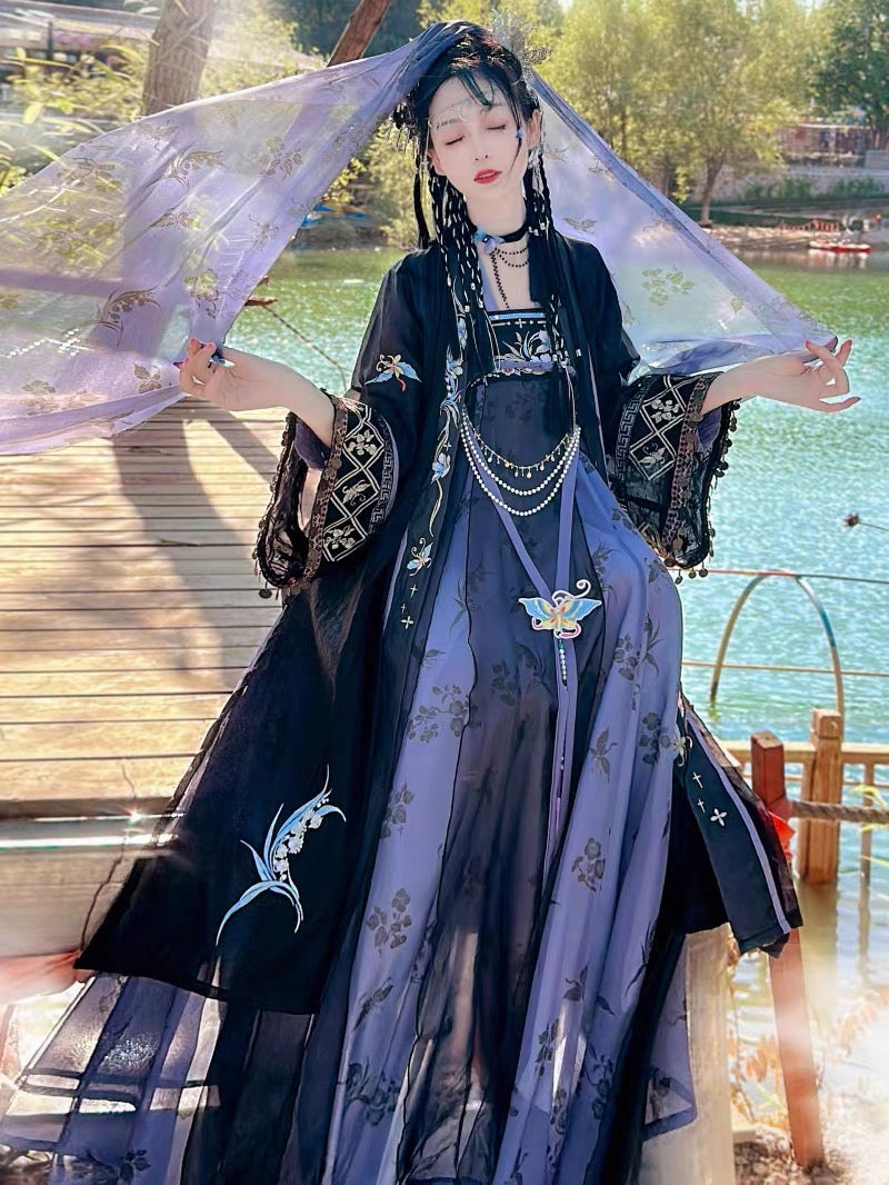 Tang Dynasty Women's Clothing Hanfu Qixiong Ruqun Dress - Fashion