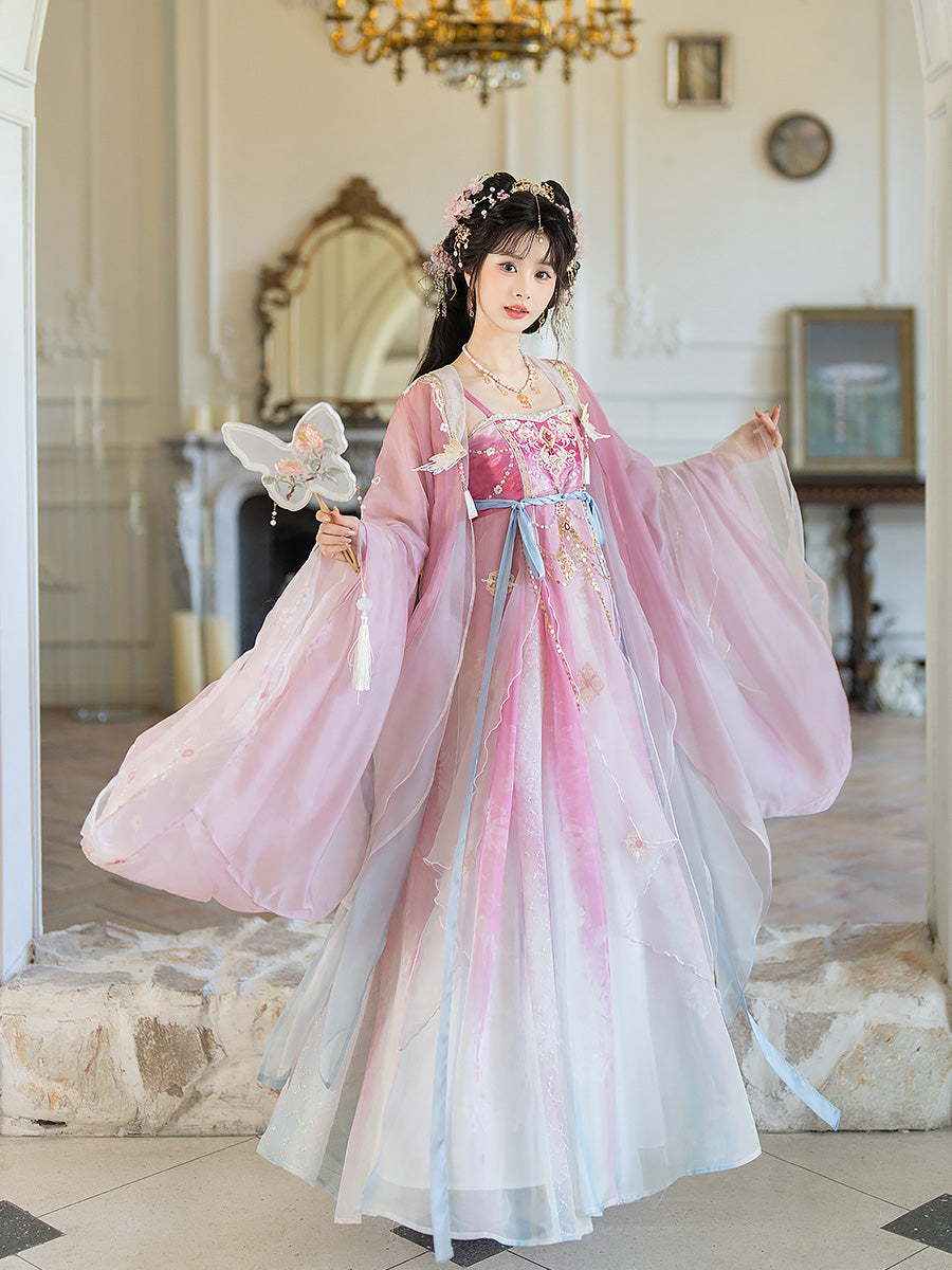 Butterfly Dream 梦蝶 - Tang Dynasty Style Hanfu Dress Heziqun