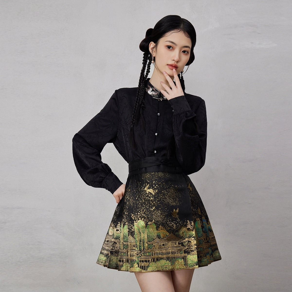Ming Dynasty Modern Hanfu, Mamianqun, Celestial Realm (Preorder) main image 1