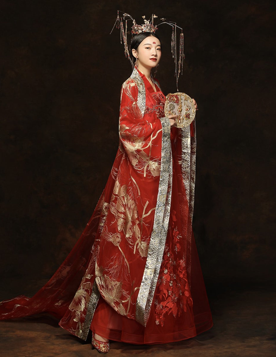 The Modern Tang Dynasty Chinese Wedding Gown, Glory – Hanfu Story