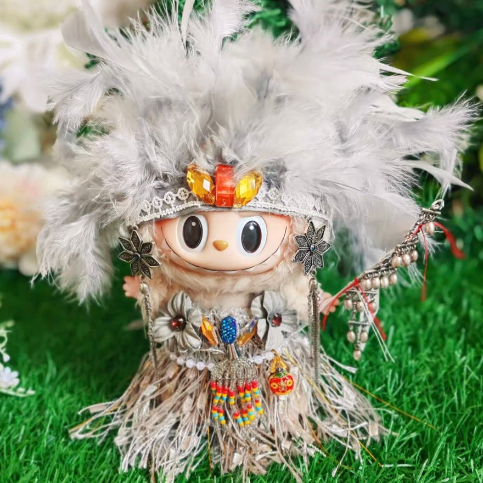 17cm Labubu Plush Doll Fantasy Costume - High Priest – Hanfu Story