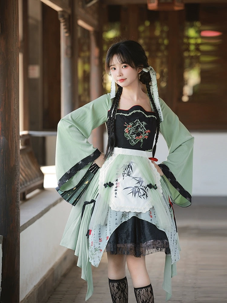 chinese fashion dress HanfuInk cold river|Modern dress