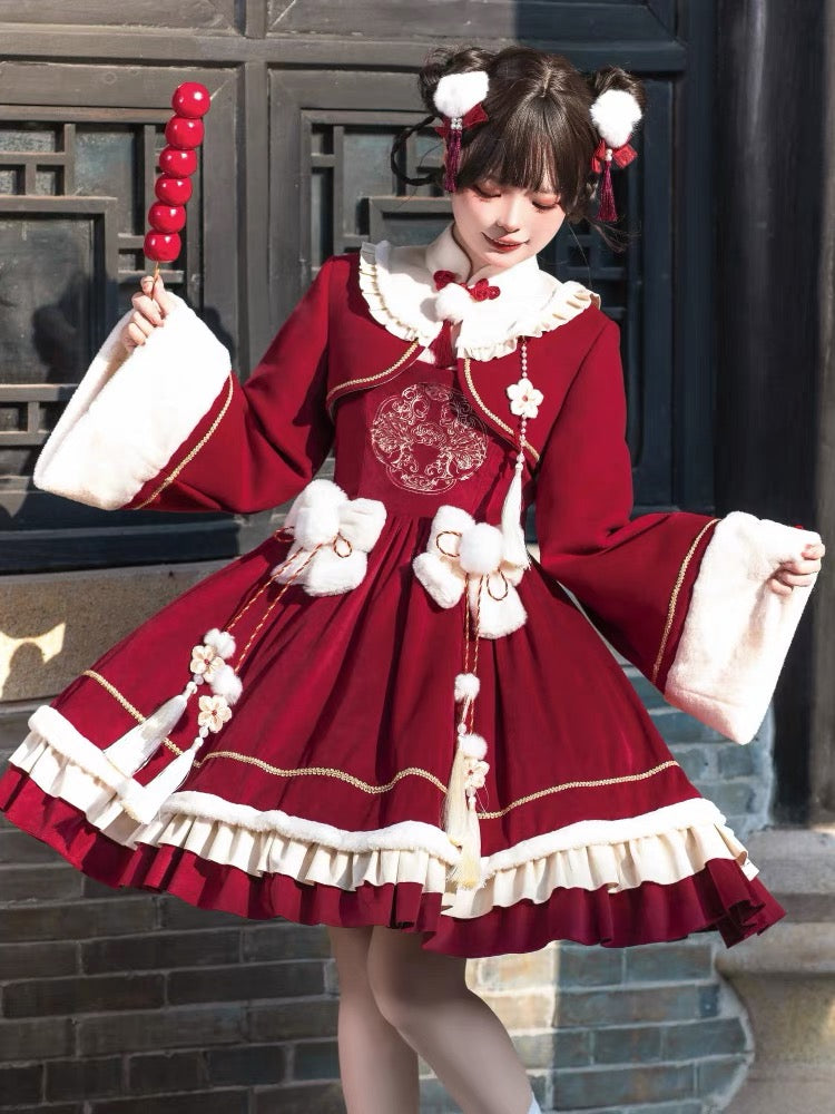 Kawaii Sweet Lolita Dresses with Chinese Style Details