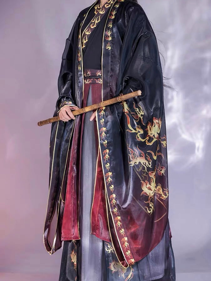 Royal Japanese Corporate Attire Male Traditional Hanfu, Men Unisex