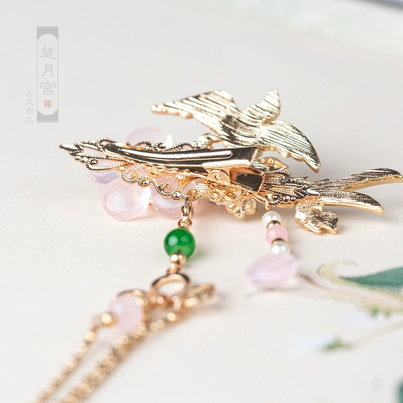 Hanfu Hair Accessories Set: Cranes