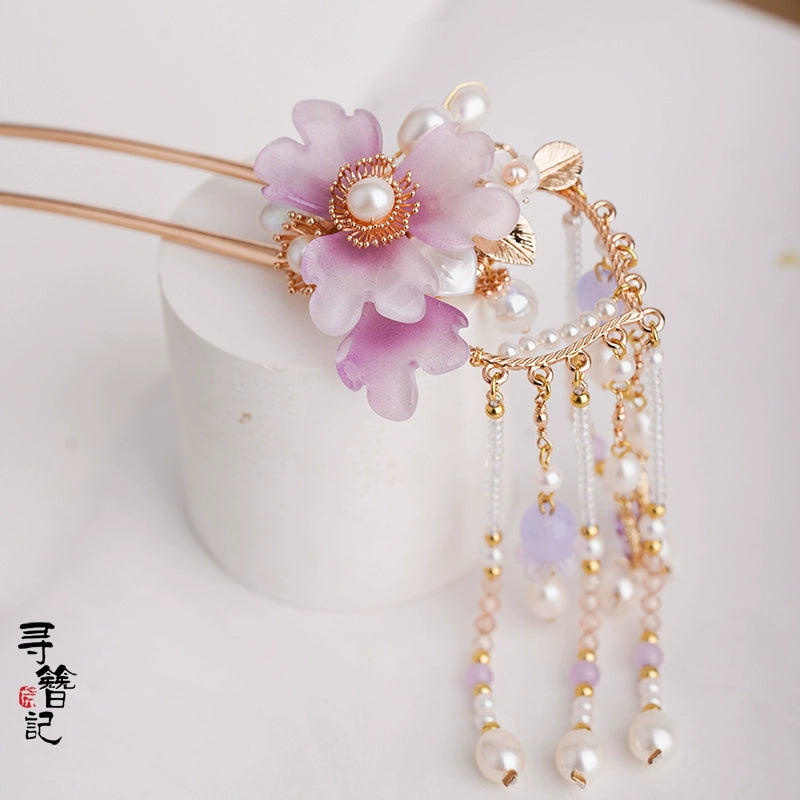 Tassel Hair Pin: Lilac Dream