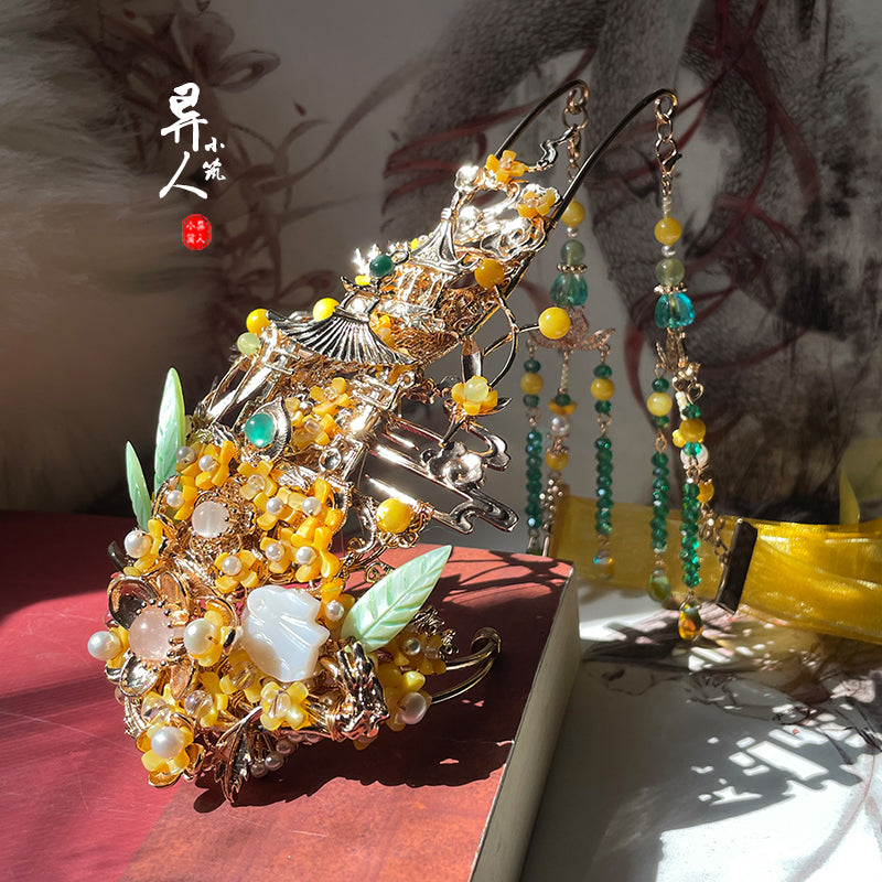 Osmanthus Deity - Unisex Hanfu Hair Crown