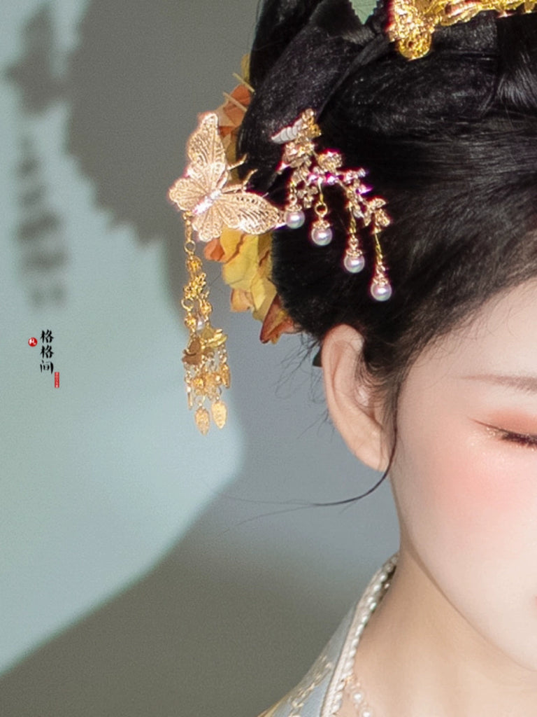 Hanfu Hair Pins: Dazzle Butterfly