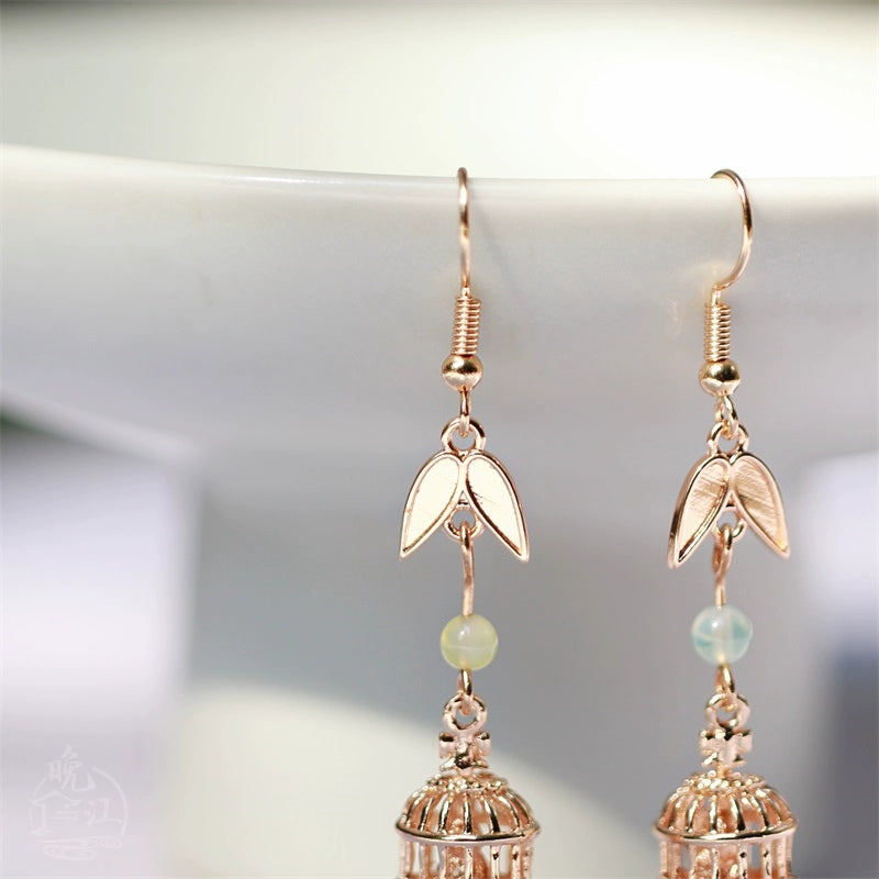 Pavilion Chinese Style Earrings