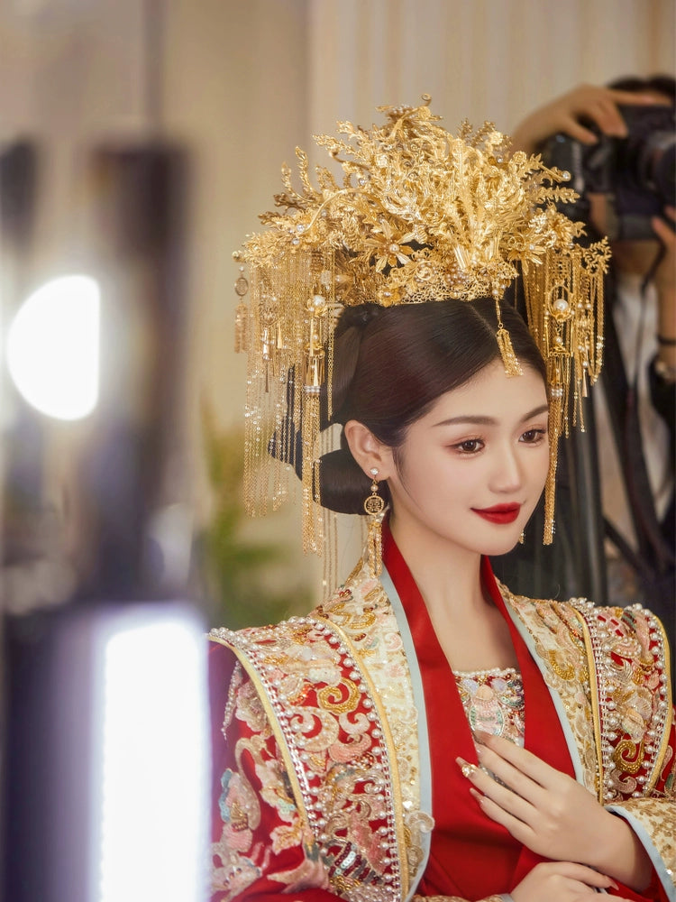 Chinese Wedding Hair Accessories: Celestial