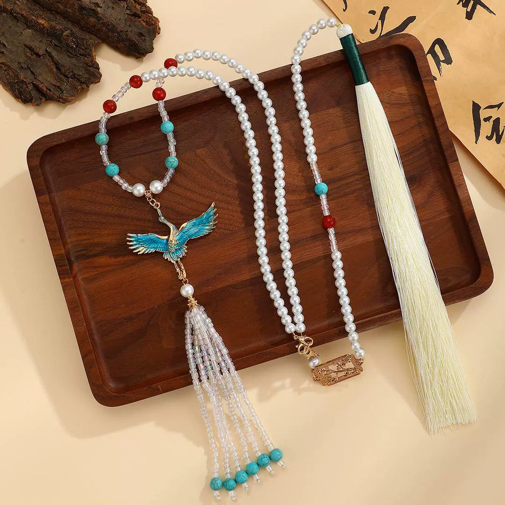 Fairy Feather Chinese Style Necklace