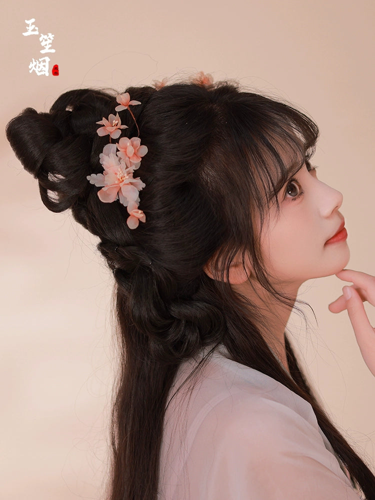 Hanfu Hair Accessories Set: Apricot Blossom