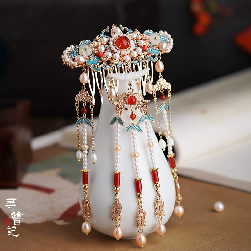 Short Tassels Hanfu Hairpin: Sky Fragrance