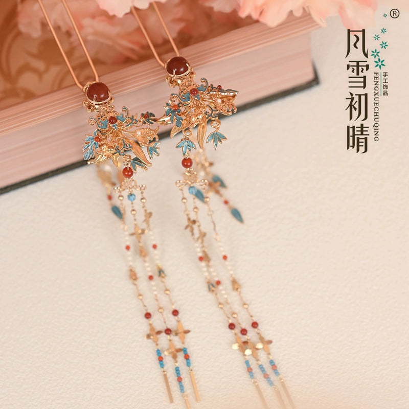 Hanfu Hair Pins: Tide of the Sea