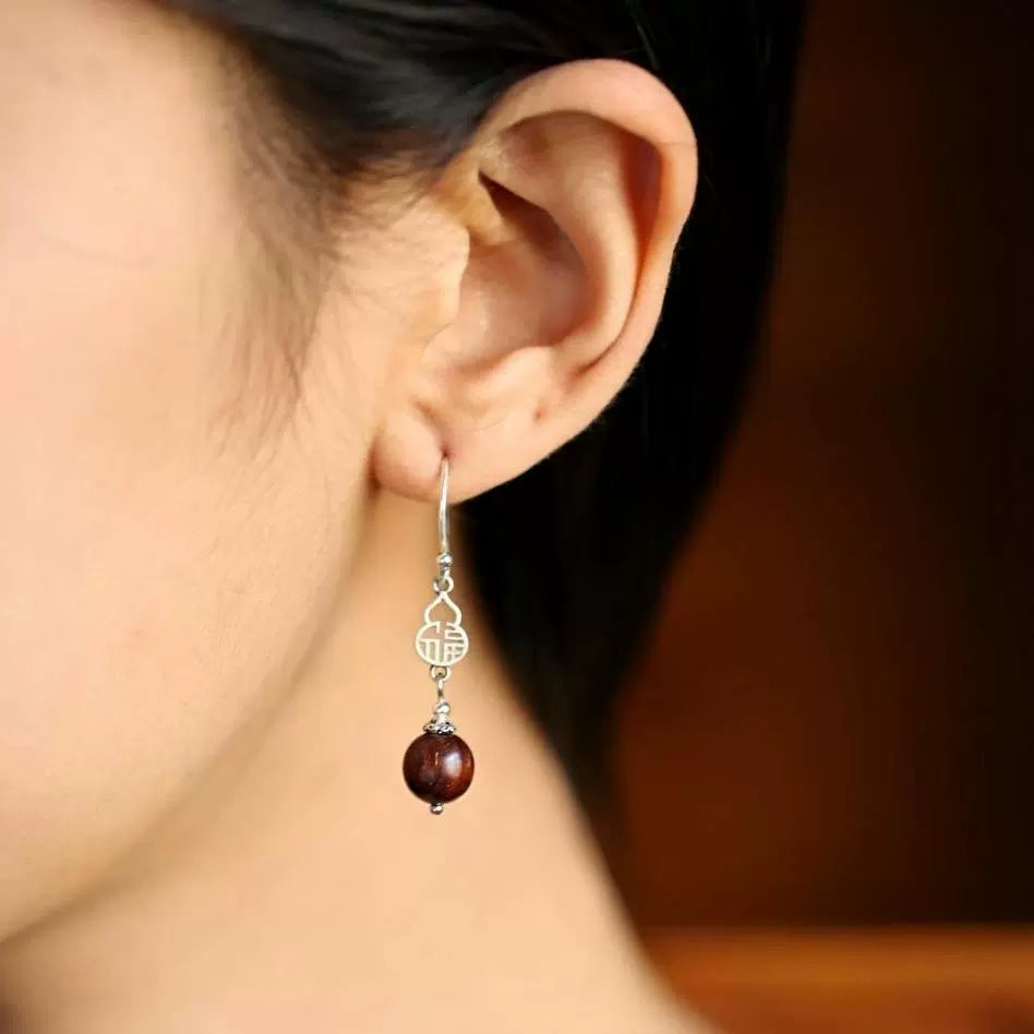 Literature Chinese Style Earrings