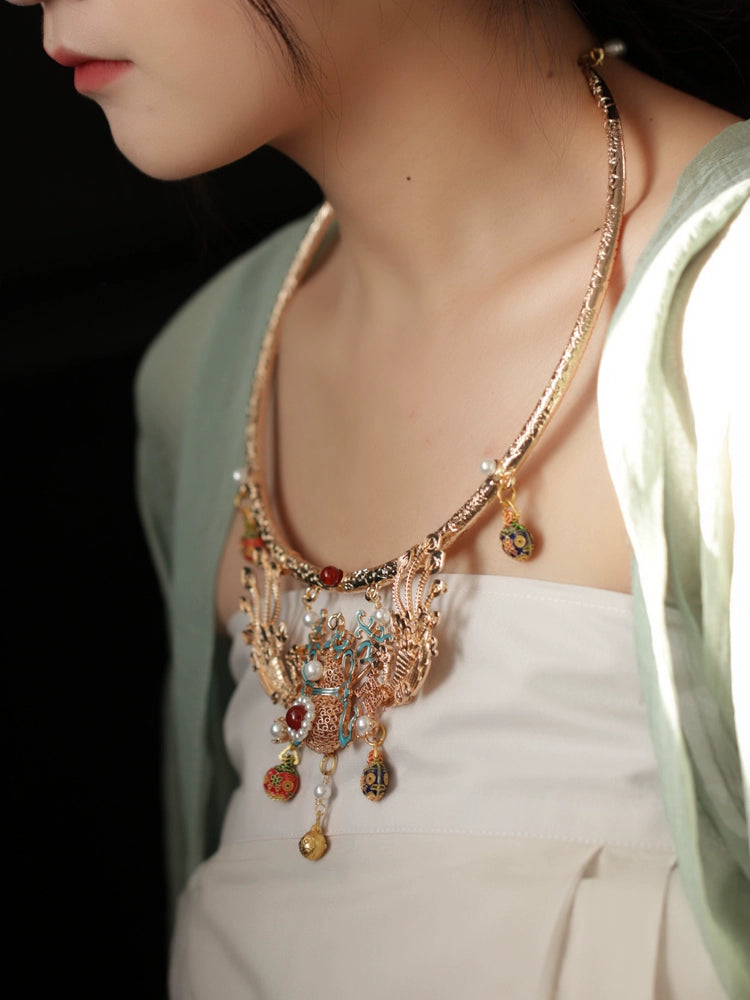 Gourd Chinese Style Necklace