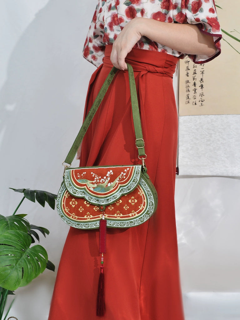 Lily of the Valley Crossbody Merchant Bag for Women