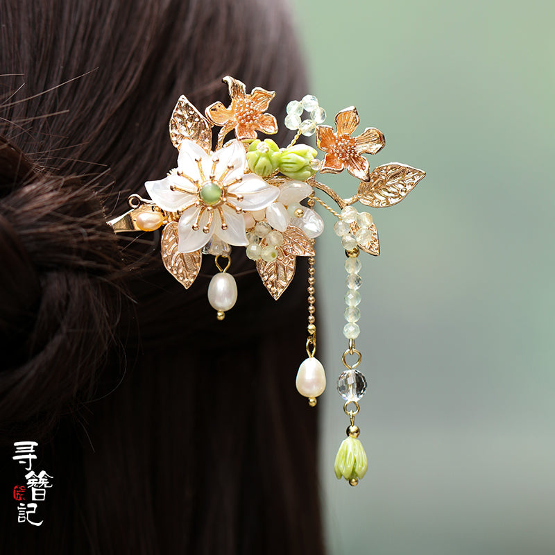 Short Tassel Hair Pin: Biluo