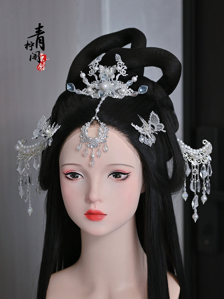 Hanfu Hair Pins: Curve Moon