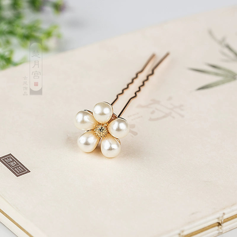 Hair Pins: Pearl Beads