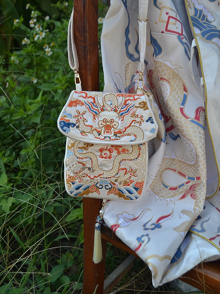 White Dragon Crossbody & Waist Bag