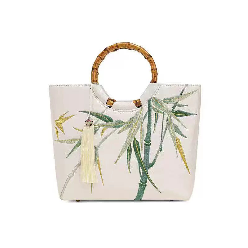 Bamboo Leaves Light Cheongsam Handbag for Women