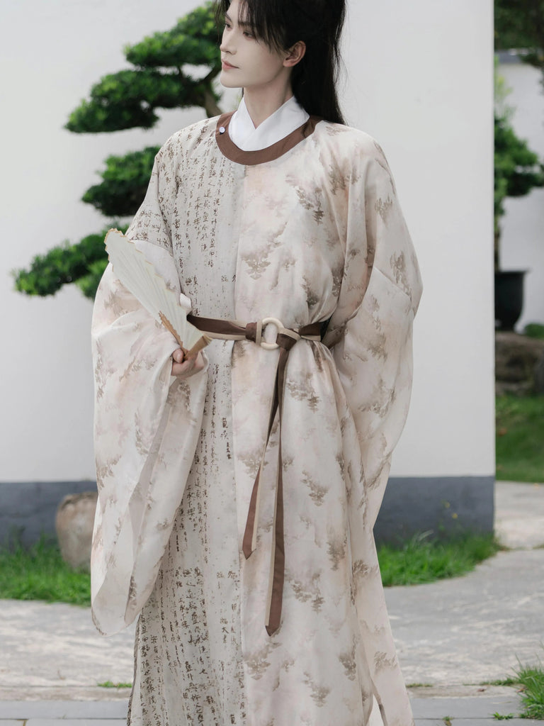 Round Collared Robe Song Dynasty Round Collar Robe - Yanchi 砚池 – Hanfu Story