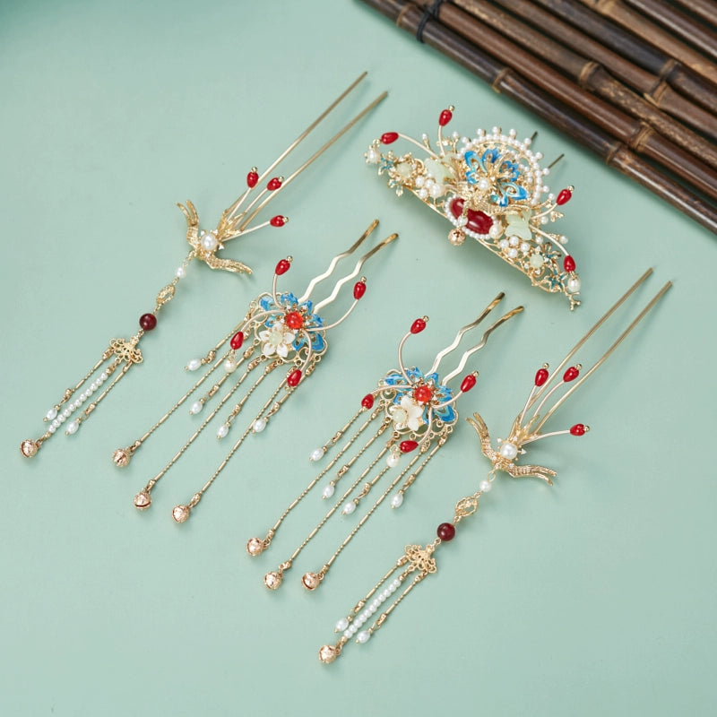 Hanfu Hair Accessories Set: Bells