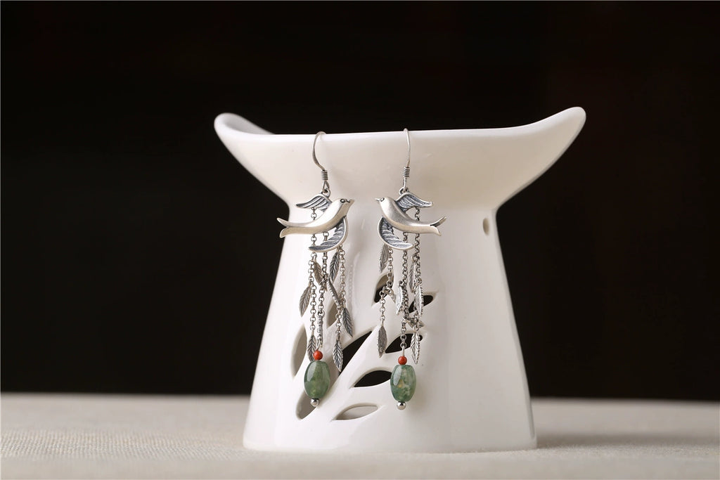 Lovebirds Chinese Style Earrings