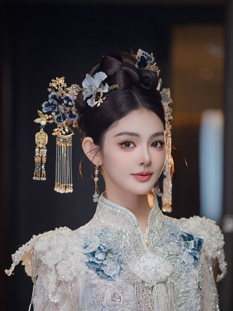 Chinese Wedding Hair Accessories: Moonlit Serenade