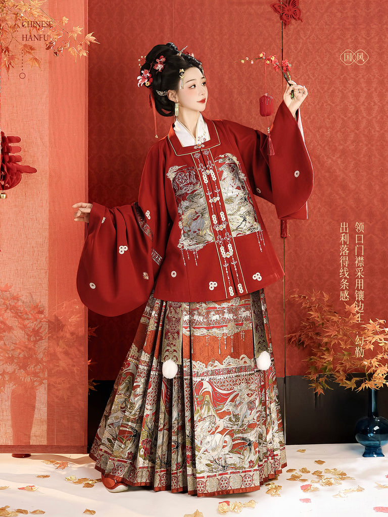 Ming Dynasty Chinese New Year Festival Hanfu | Little Deity 小神仙