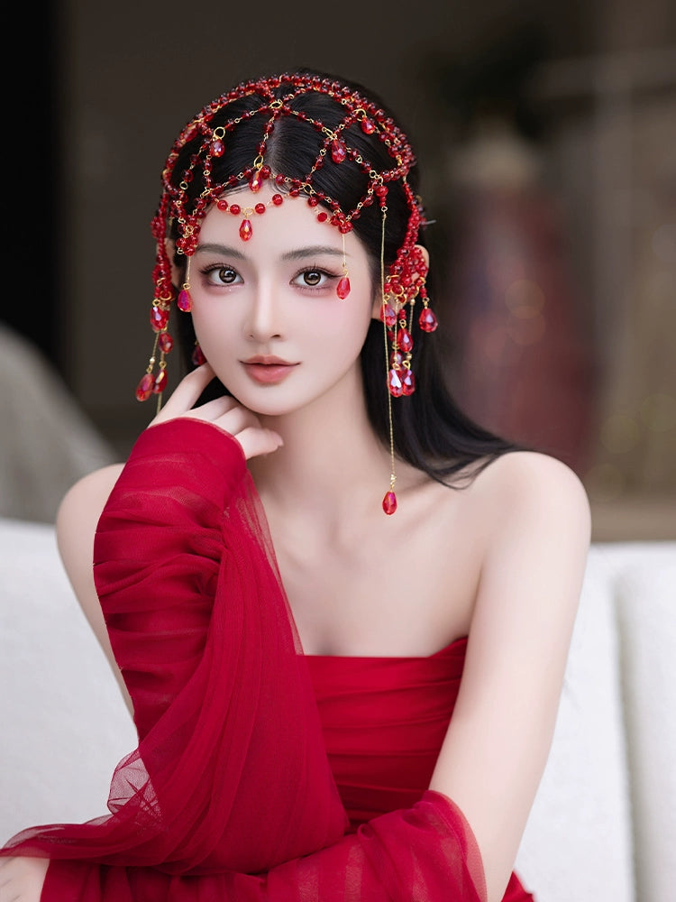 Blossoms in Red Veil
