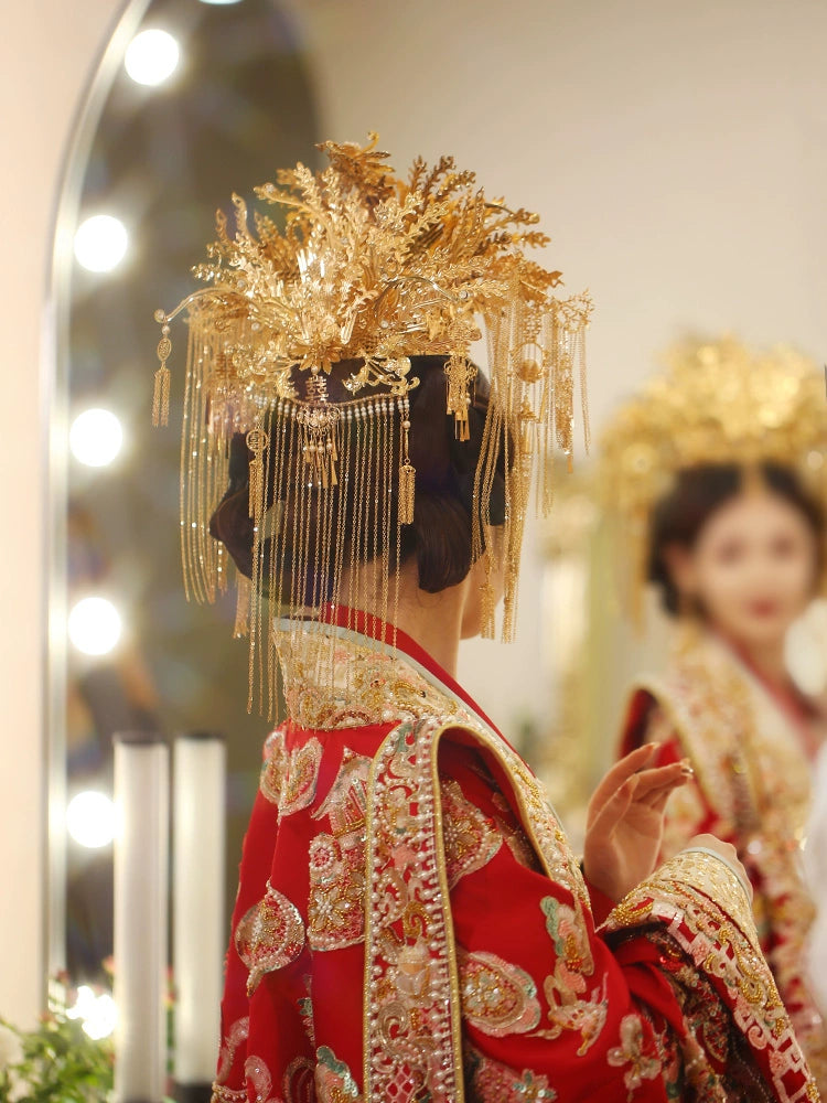 Chinese Wedding Hair Accessories: Celestial