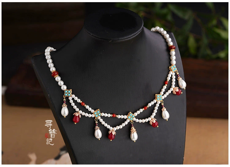 Ruby Dunhuang Style Necklace