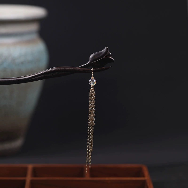 Tulip Tassel Ethnic Style Long Tassel Hanfu Hair Stick