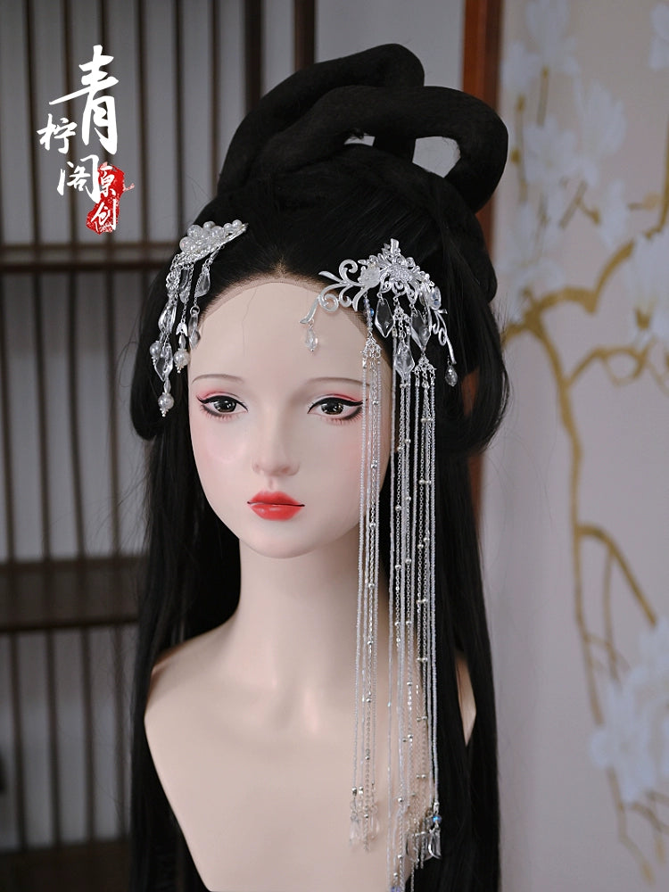 Hanfu Hair Pins: Curve Moon