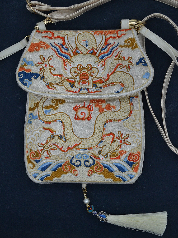 White Dragon Crossbody & Waist Bag