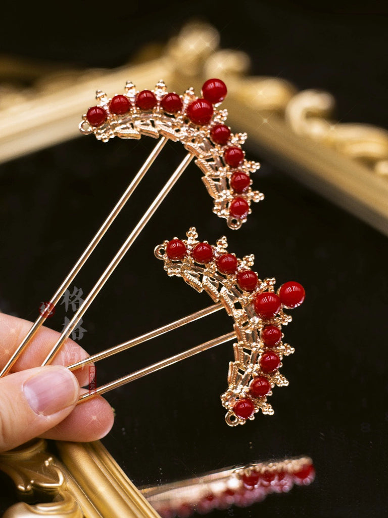 Hanfu Hair Pins: Danxia