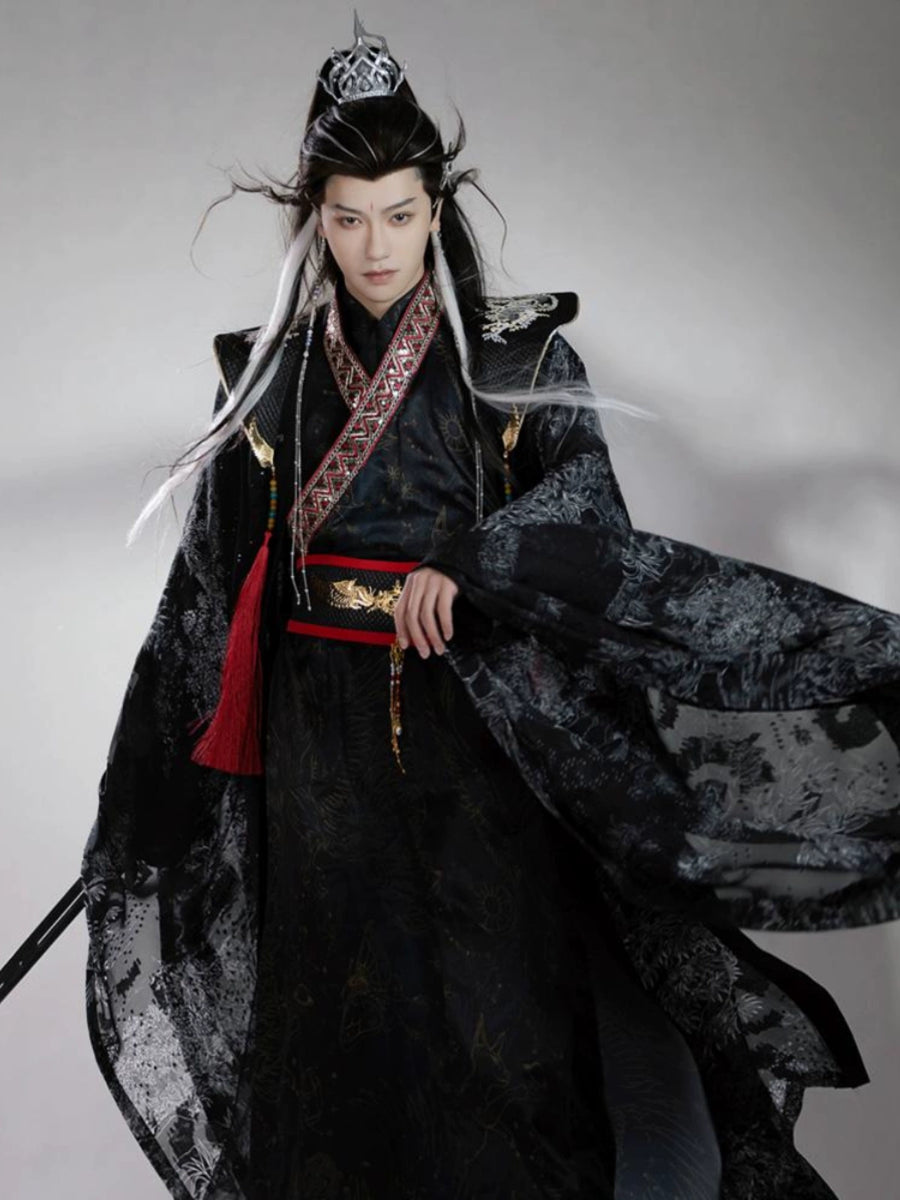 Shadow Sovereign - Male Xianxia Dark Robe Unisex Ancient Chinese Tradi ...