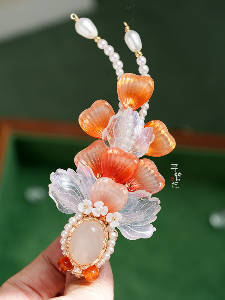 Hair Clip: Gradient Koi