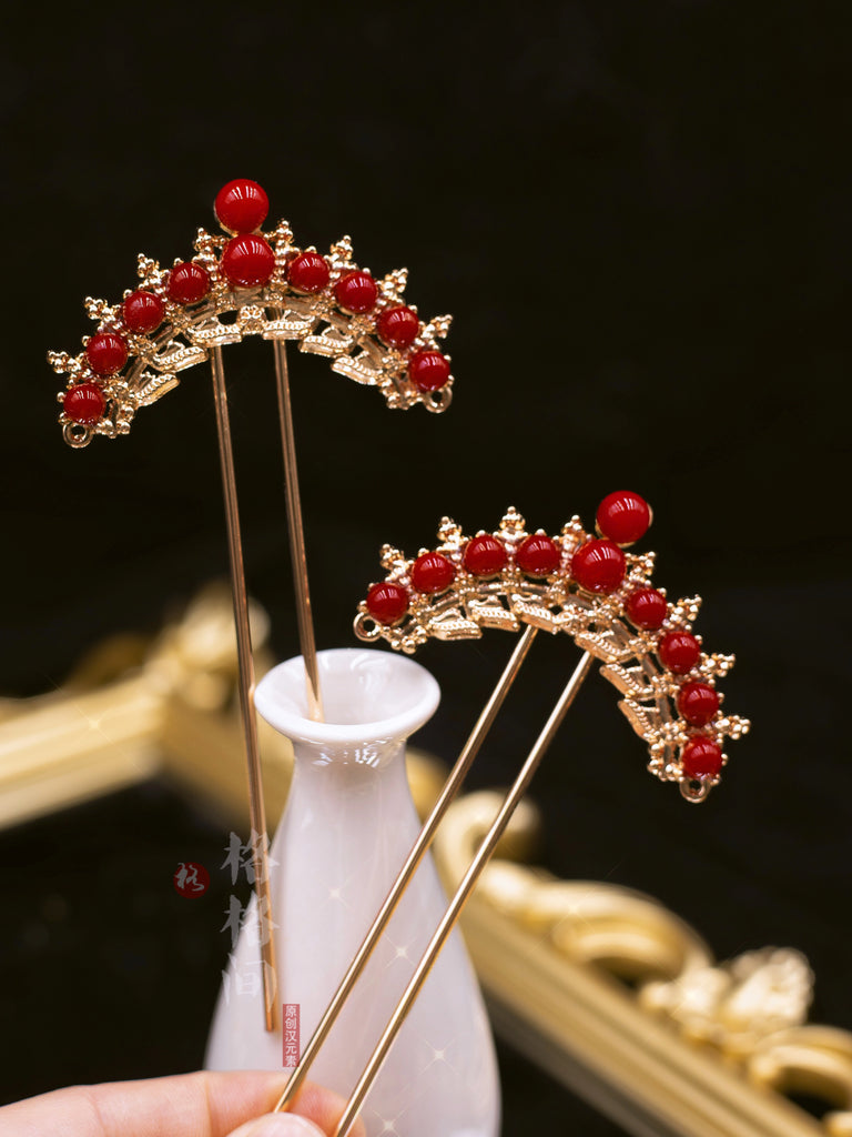 Hanfu Hair Pins: Danxia