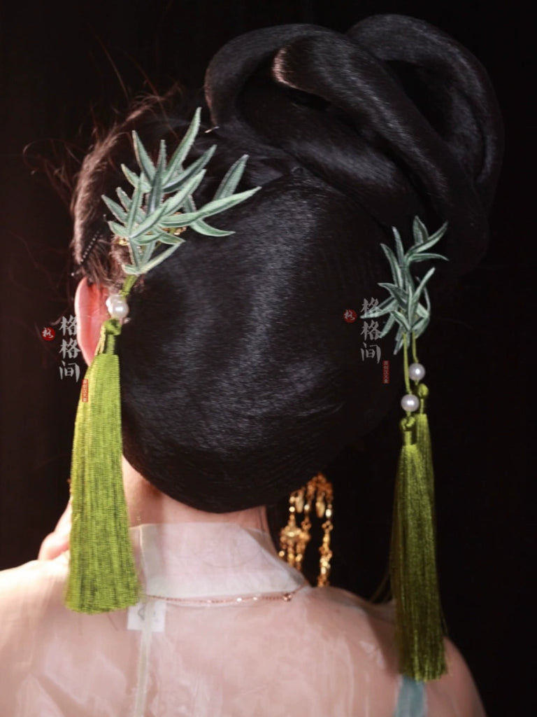 Hanfu Hair Clips: Willow Bamboo