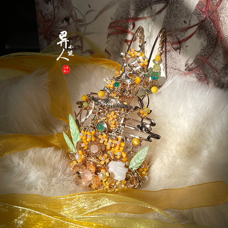 Osmanthus Deity - Unisex Hanfu Hair Crown