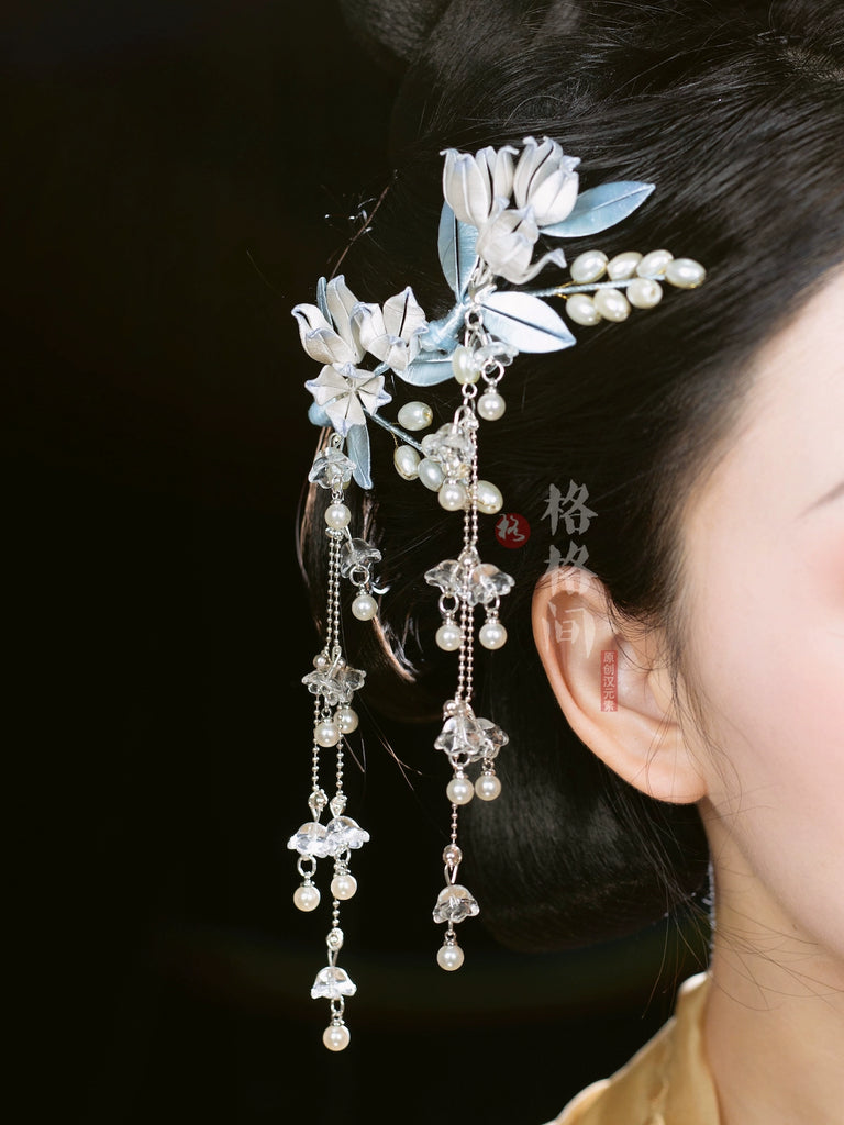 Hanfu Hair Clips: Lily of the Valley