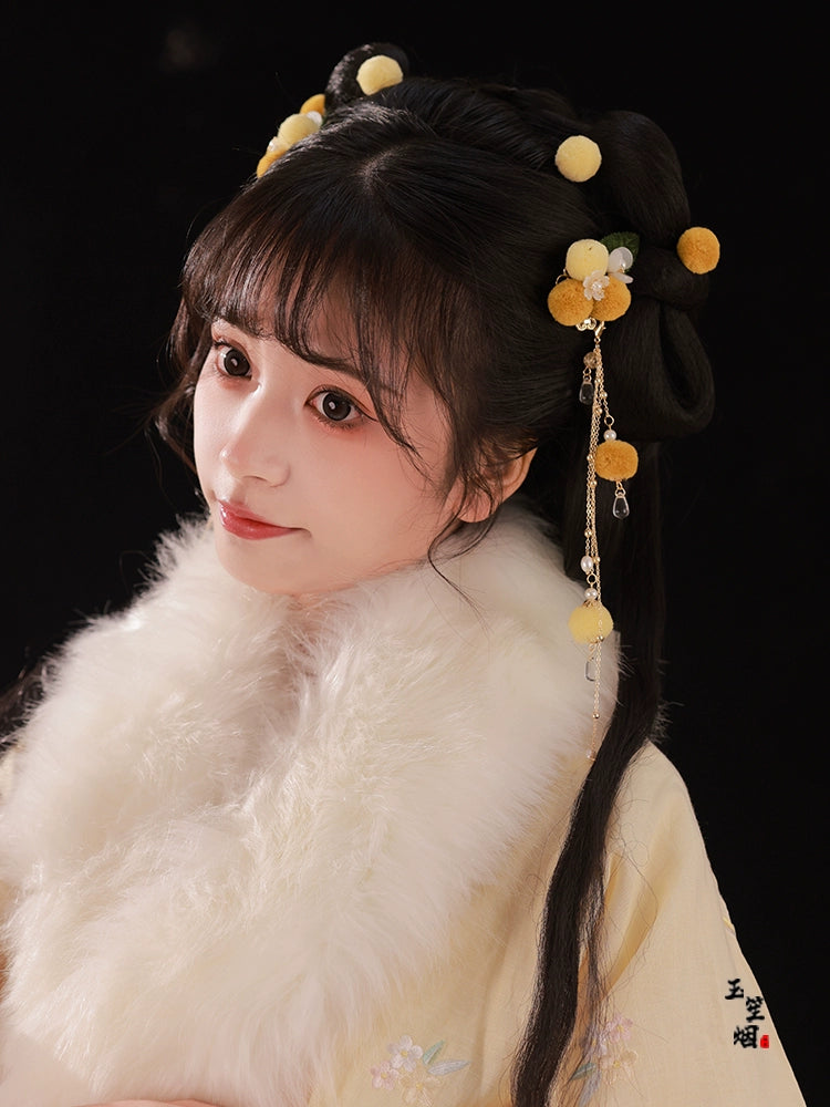 Hanfu Hair Clips: Bright Snow