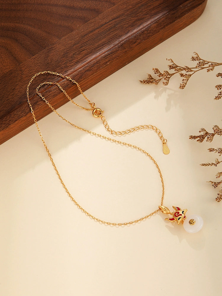 Little Fox Chinese Style Necklace