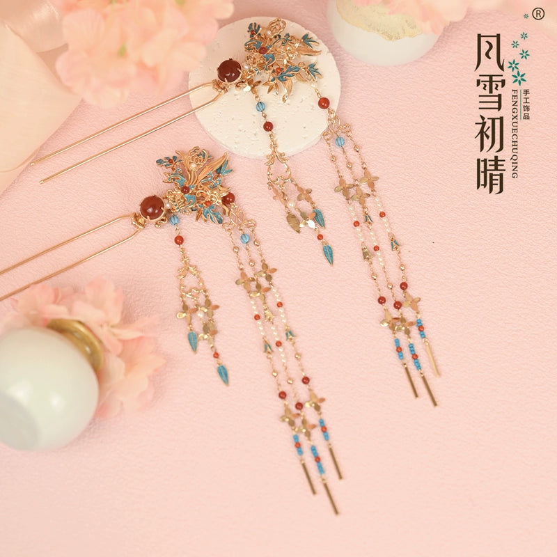 Hanfu Hair Pins: Tide of the Sea