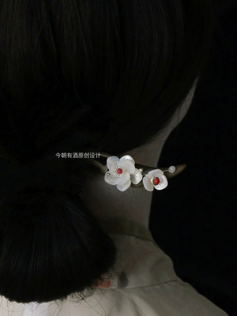 Hair Stick: Camellia Branch