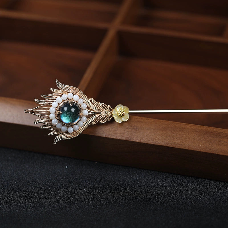 Phoenix Plume Original Brass Hair Stick